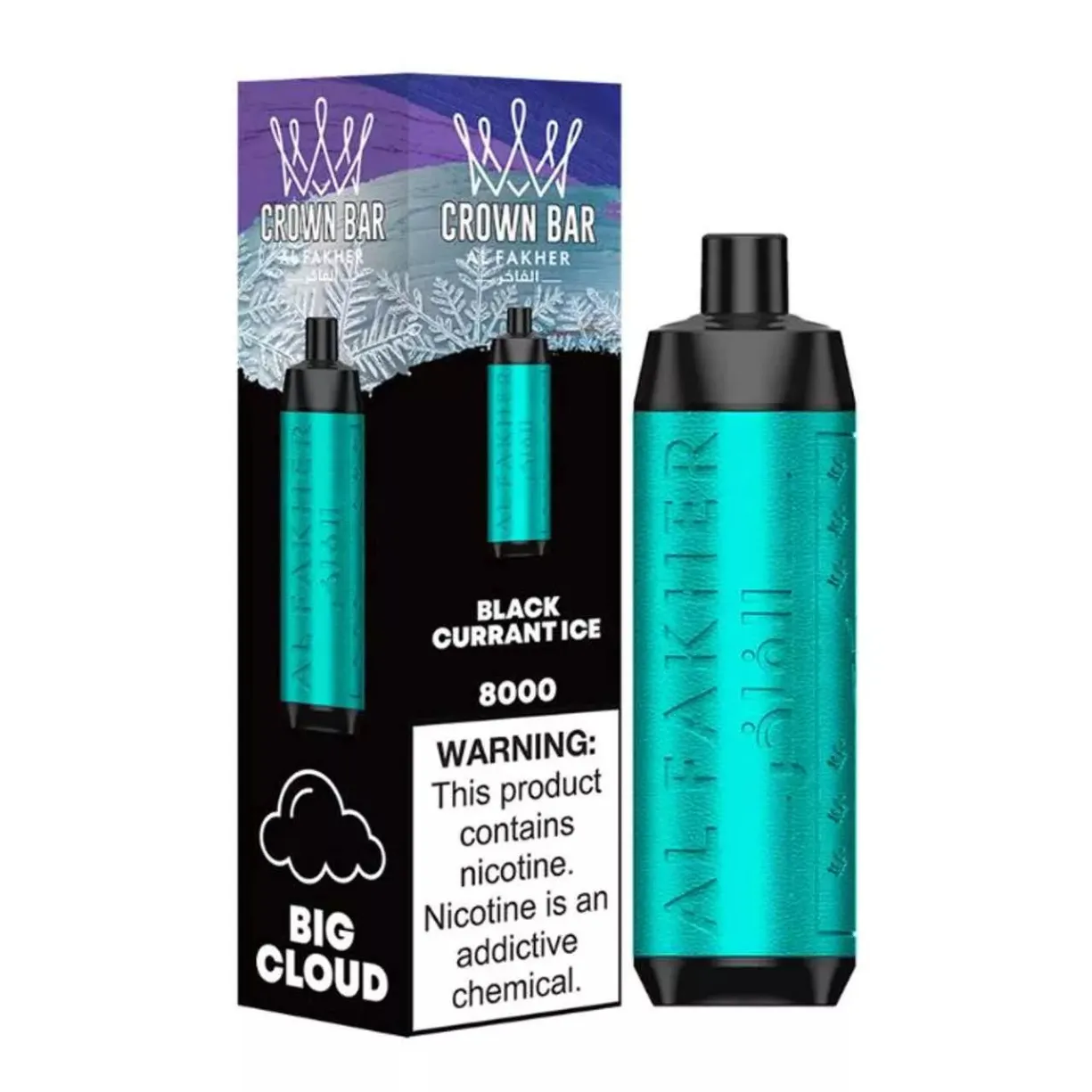 Blackcurrant ice Alfakher Crown bar 8k