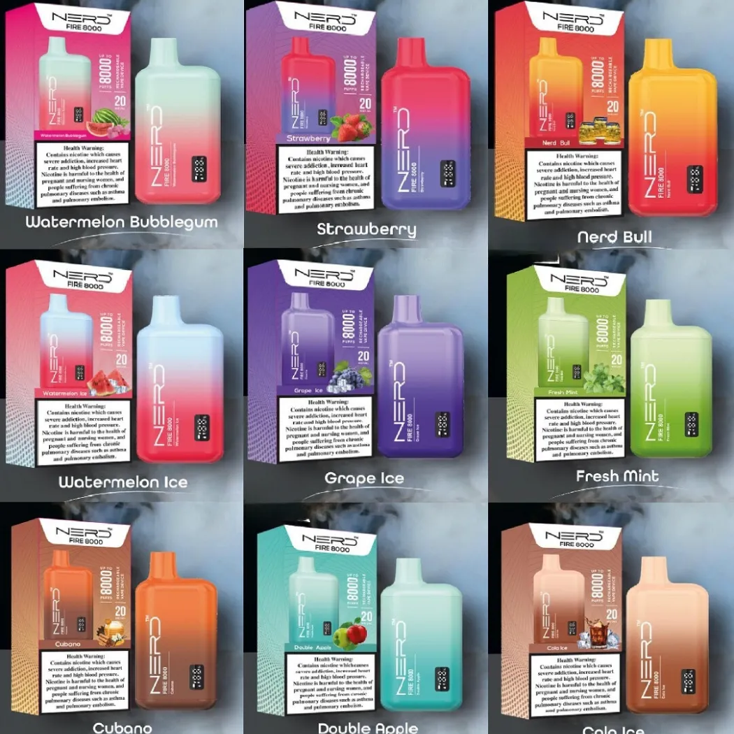 Nerd Fire Dubai 8000 disposable vape
