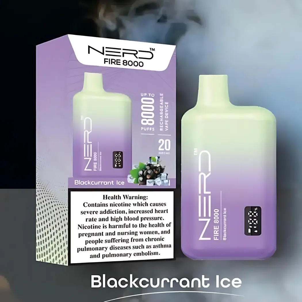 Nerd fire Disposable 8000 Black currant ice