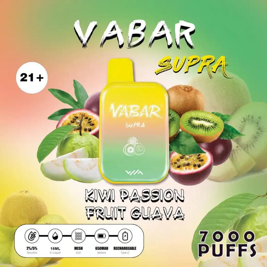 alain Vabar Supra 7000 kiwi passion fruit guava