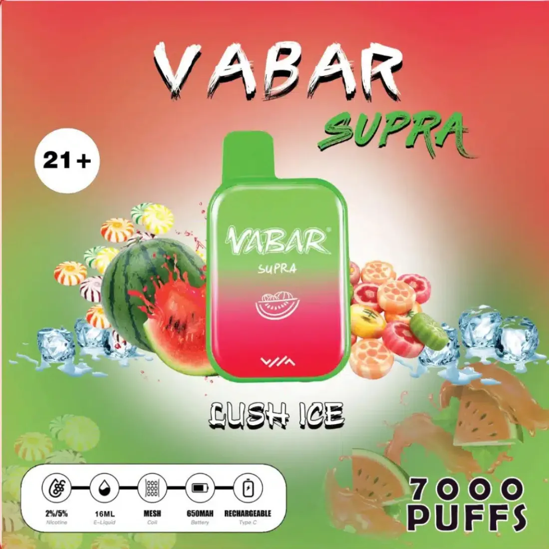 Lush ice dubaiVabar Supra 7000