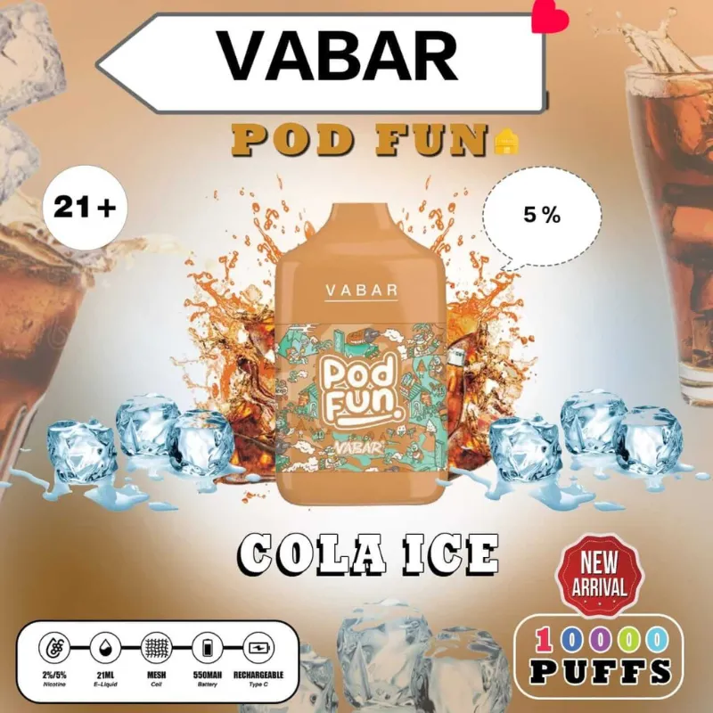Cola Ice Vabar Pod Fun Disposable dubai 10000