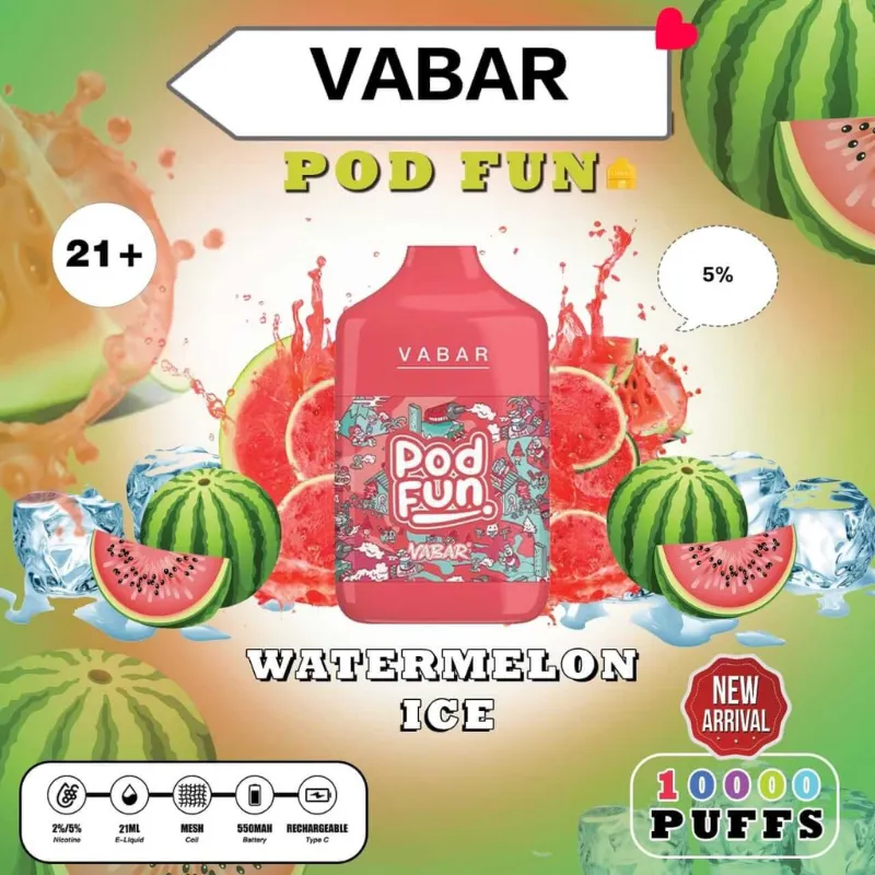 Watermelon Ice Vabar Pod Fun Disposable dubai 10000