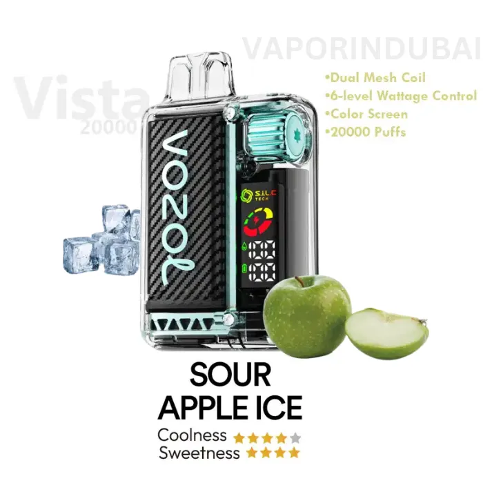 sour apple ice vozol vista 20000