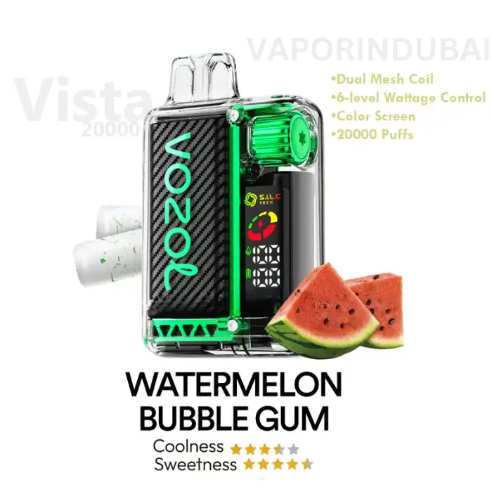 Water malon bubble gum vozol vista 20000